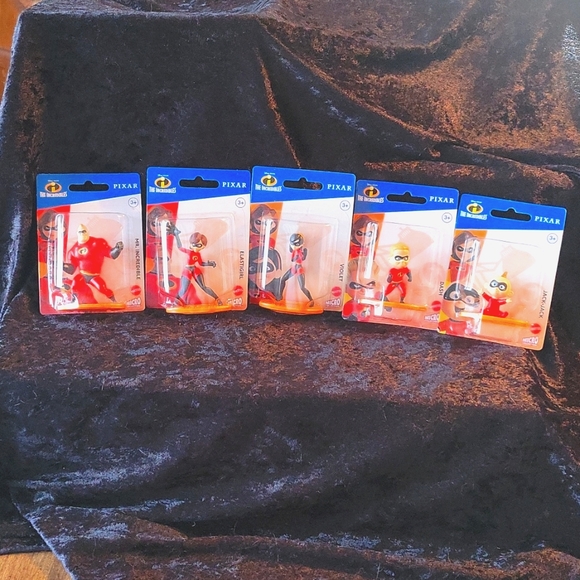 Mattel Other - 🆕️ Pixar The Incredibles Lot of 5 Micro Collection